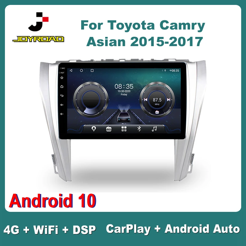 

10" For Toyota Camry Asian 2015-2017 Android 10 Carplay Auto 4G Sim WiFi DSP Car Radio Stereo Multimedia Video Player GPS 2Din