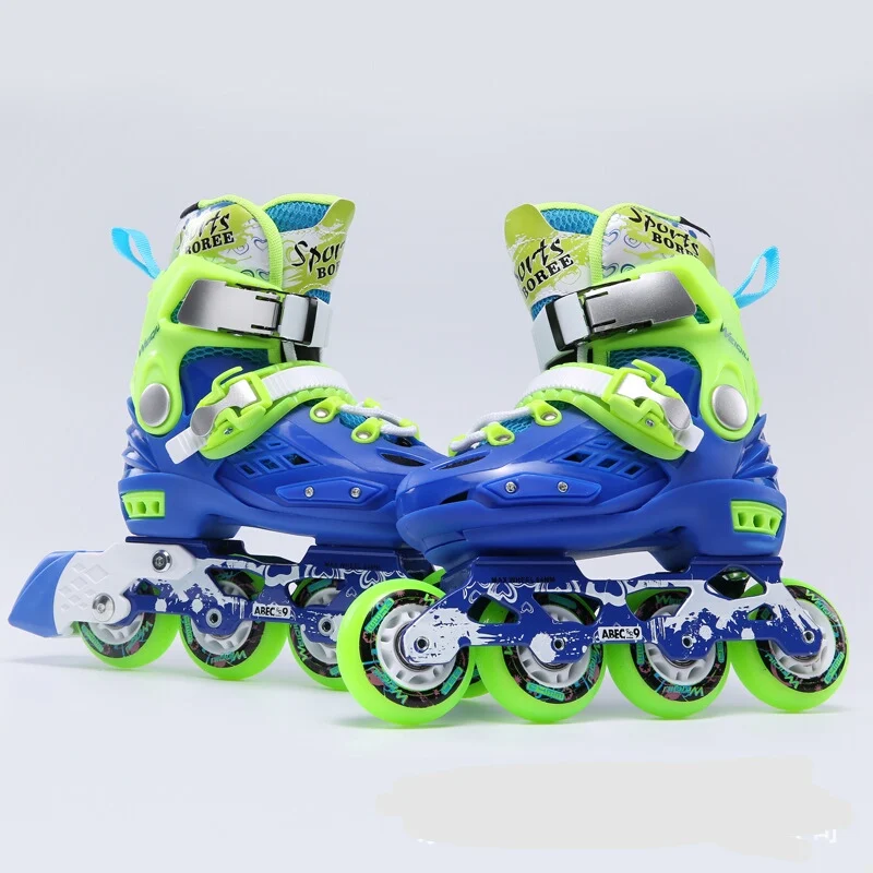Детские ролики скейтборд роликовые коньки регулируемые детские обувь для