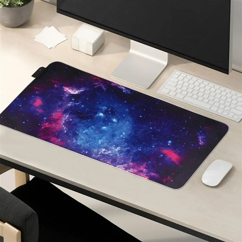 

1Pc LED Luminous Mousepad Anti-slip Mouse Pad Unique Computer Gaming Mousepad