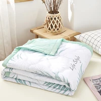 summer washed cool quilt polyester air conditioning thin comforter soft breathable blanket bedspread sofa full queen bed cover