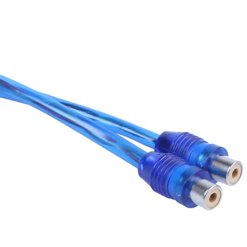 RCA Phono Y разветвитель свинцовый адаптер 1x штекер на 2 гнездо автомобиля o