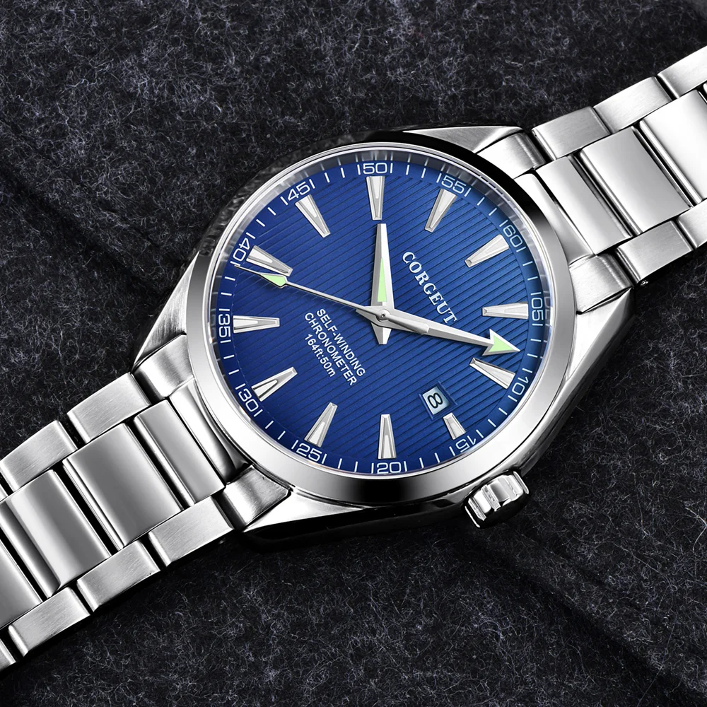 

Corgeut 41 Mm Men Clock Miyota 8215 Automatic Calendar Date Mechanical Sapphire Glass Men Watch