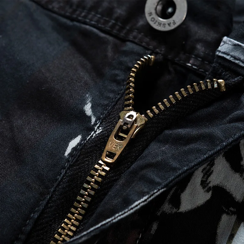 

Men's Summer Shorts Plus Size Military Cargo Shorts Pants Knee Length Camouflage Printed Casual Shorts pants men without belt
