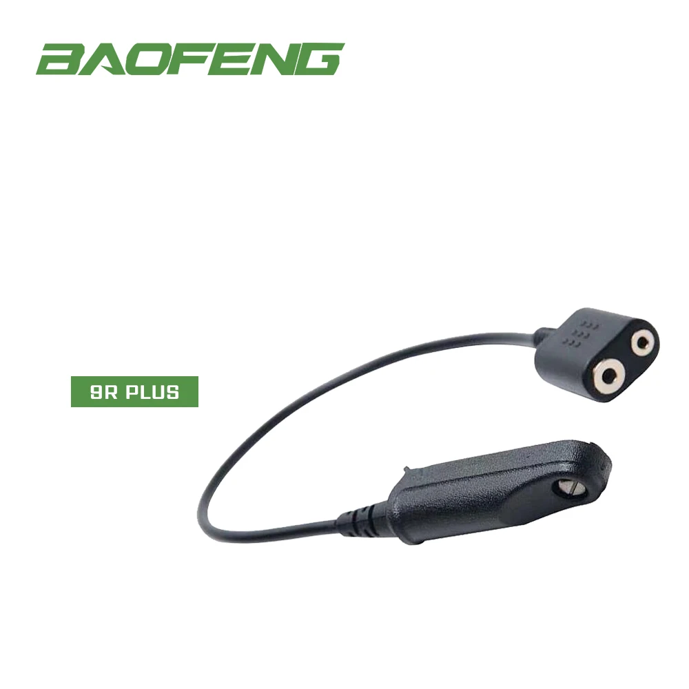 Баофек UV9R плюс K-head 2Pin иди и болтай Walkie Talkie “иди аудио кабель-адаптер для Baofeng BF-9700