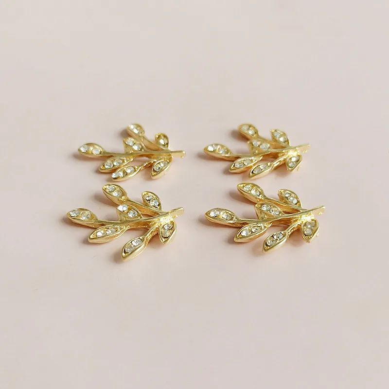 10 шт./лот полностью Хрустальный лист сплав принадлежности для рукоделия стразы