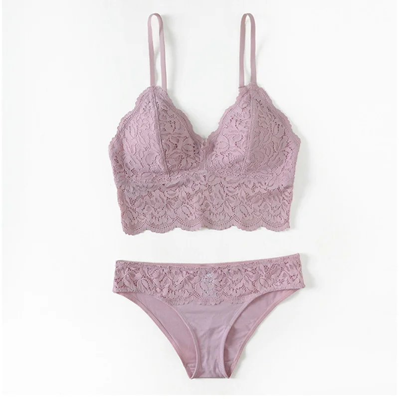 Кружевной тонкий бюстгальтер без косточек с треугольными чашками подкладка из