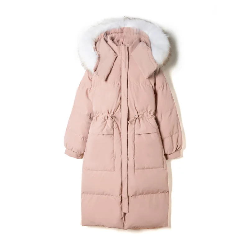 

Casual Fashion Puffer Thick Solid Long Beige Black Winter Bubble Coat Outfit for Women 031