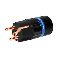 hifi pure copper eu version power plug european male connector schuko supply cable jackiec female plug