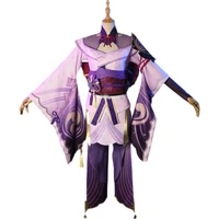 game genshin impact shogun raiden cosplay costume baal genshin kimono suits sexy women uniform dress full set