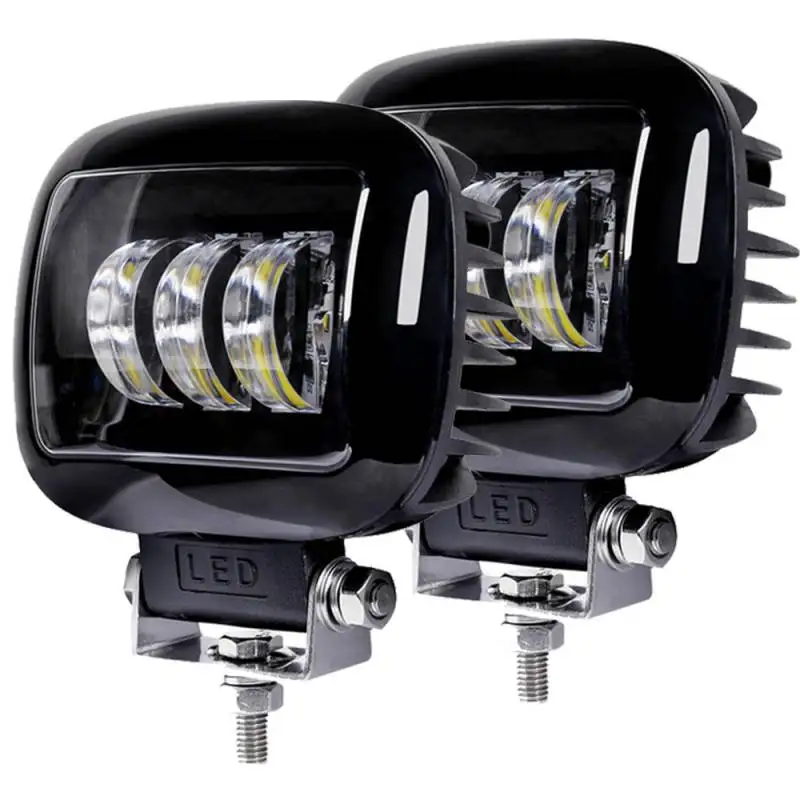 

5 Inch Led Work Light Bar 6000K White Flood Beam For Car 4x4 Offroad Truck Boat UAZ ATV 12V 24V Led Angel Eyes Driving Lights