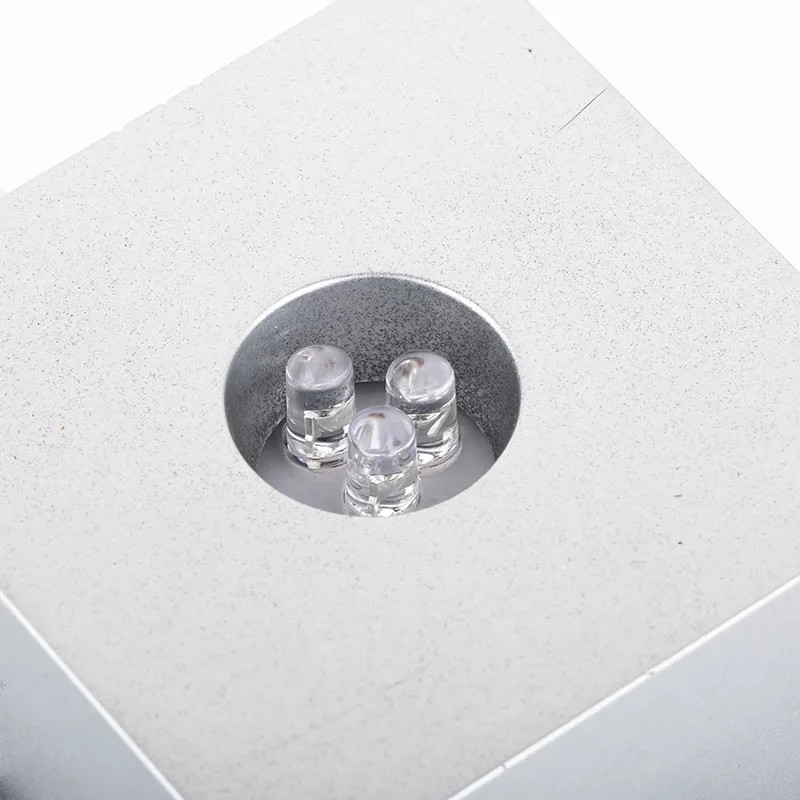 3 светодиодный яркий свет кристалл фигурка дисплей база домашний декор подставка