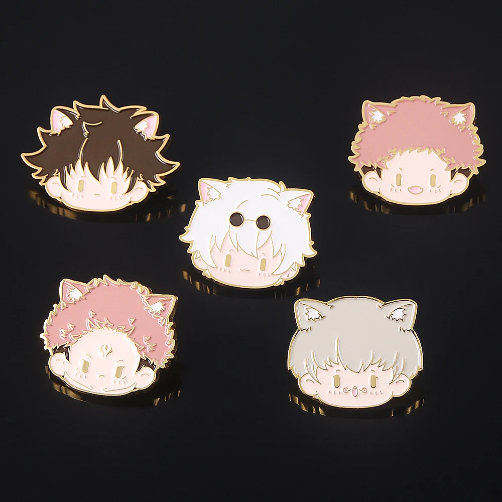 

Anime Jujutsu Kaisen Enamel Pins Cute Cartoon Gojo Satoru Geto Suguru Itadori Yuji Ryomen Sukuna Brooch Backpack Hat Lapel Badge