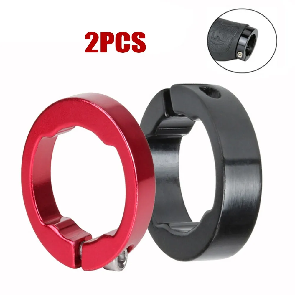 

1 Pair MTB Bicycle Handlebar Grips Lock Ring Set Anodized Alloy Handle Bar Ends Fixing Rings For 3.42mm Mountain Road Bike Parts