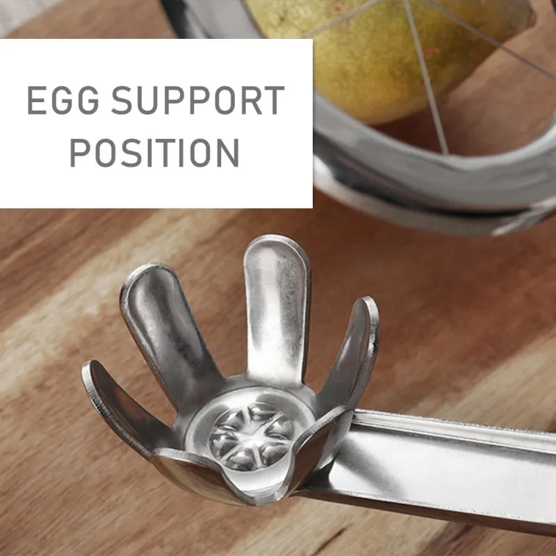 Кухонная Яйцерезка из нержавеющей стали инструмент для яиц яблочный резак