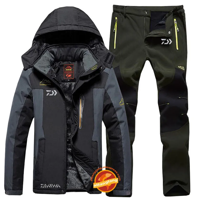

DAIWA Fishing Clothes Sports Outdoor Fishing Clothing Quick-drying Pants Men Fishing Suit Breathable Fishing Jacket Plus Velvet