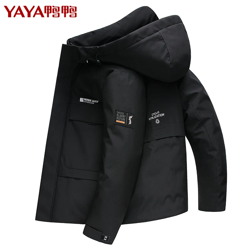 Winter New down Jacket Men's Short Hood Youth Leisure Fashion and Handsome Baggy Coat winter jacket