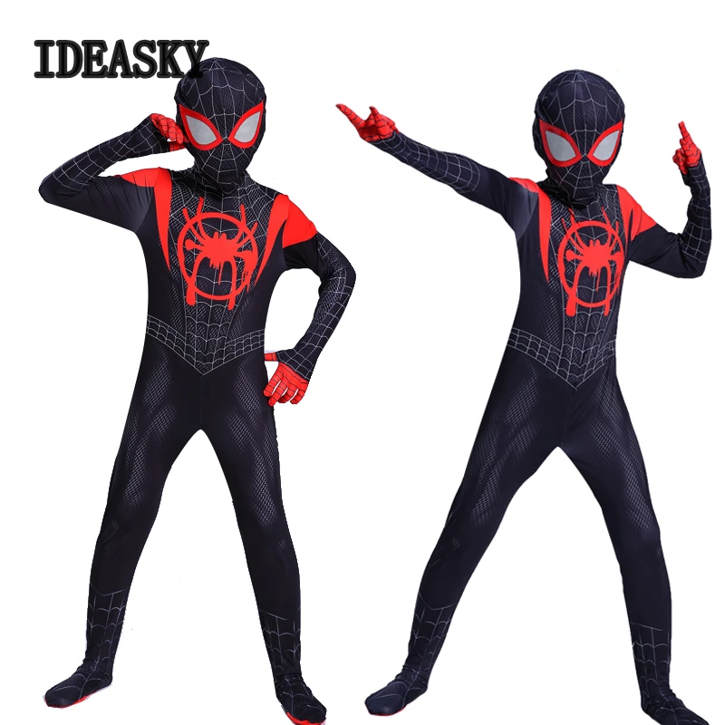 Маскарадный костюм Человек паук в стихах Майлз Моралес зентай боди комбинезоны