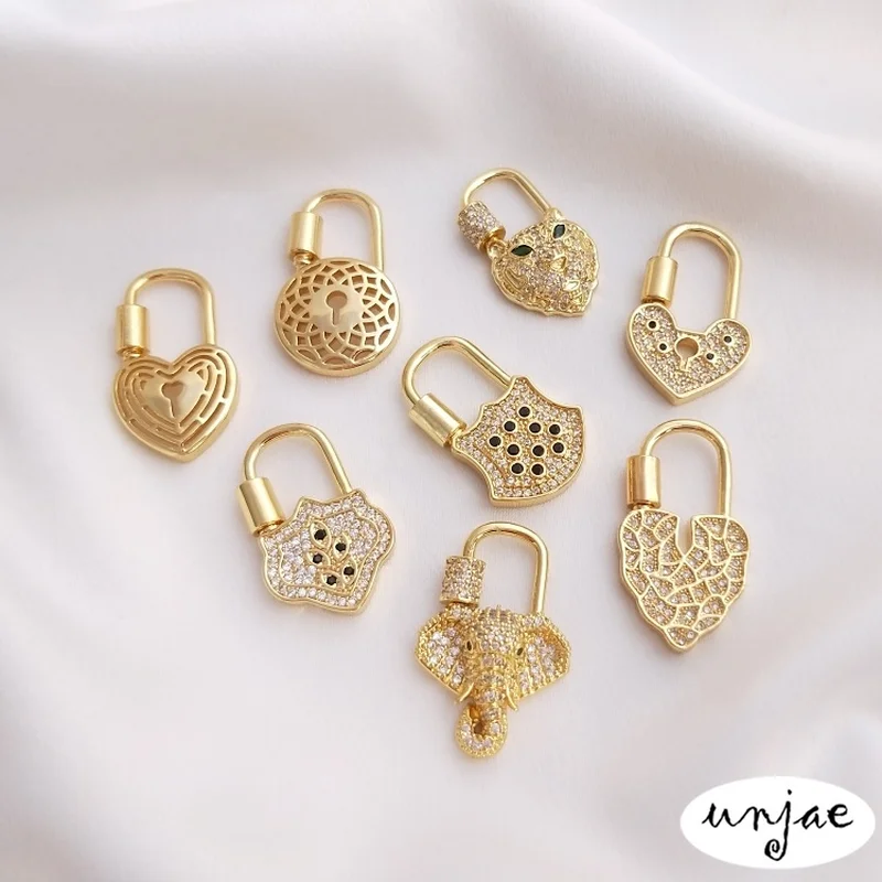 Цветная цепочка с подвеской винтового типа в форме сердца подвесная пряжка