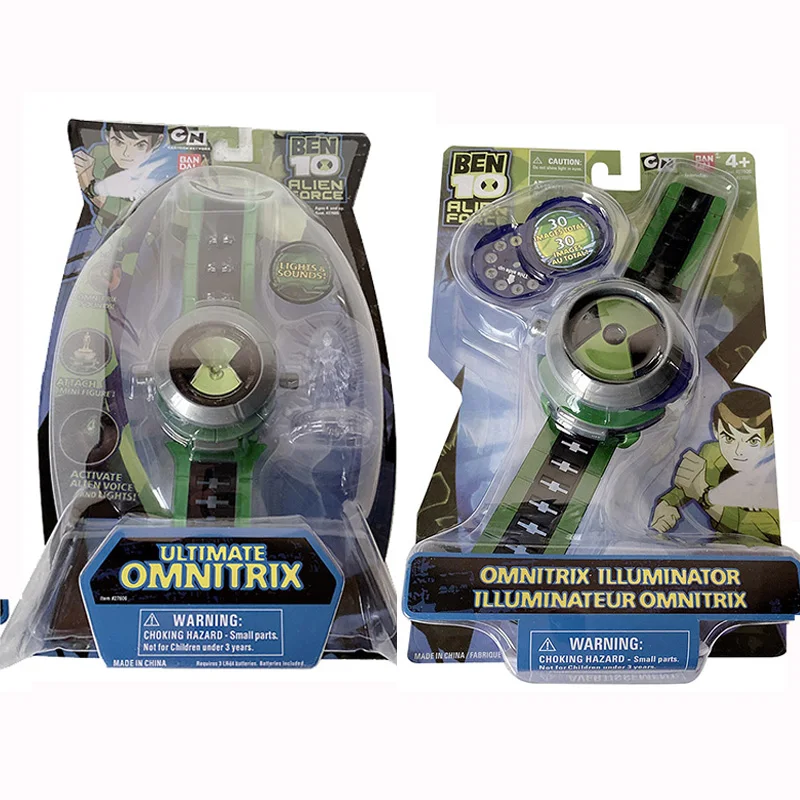 Часы Ben10 Omnitrix детские часы мультяшный 3D проектор оригинальные Аниме фигурки ПВХ