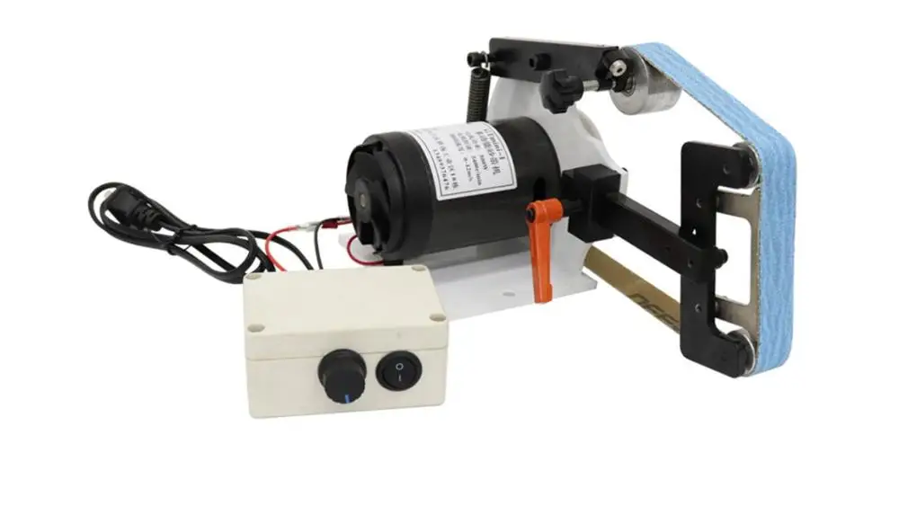 GTmini-l Мини DIY ленточный шлифовальный станок маленький Настольный Многофункциональный ленточный станок шлифовальный станок 220В 700 Вт 0-32 м/с (660*25 мм)