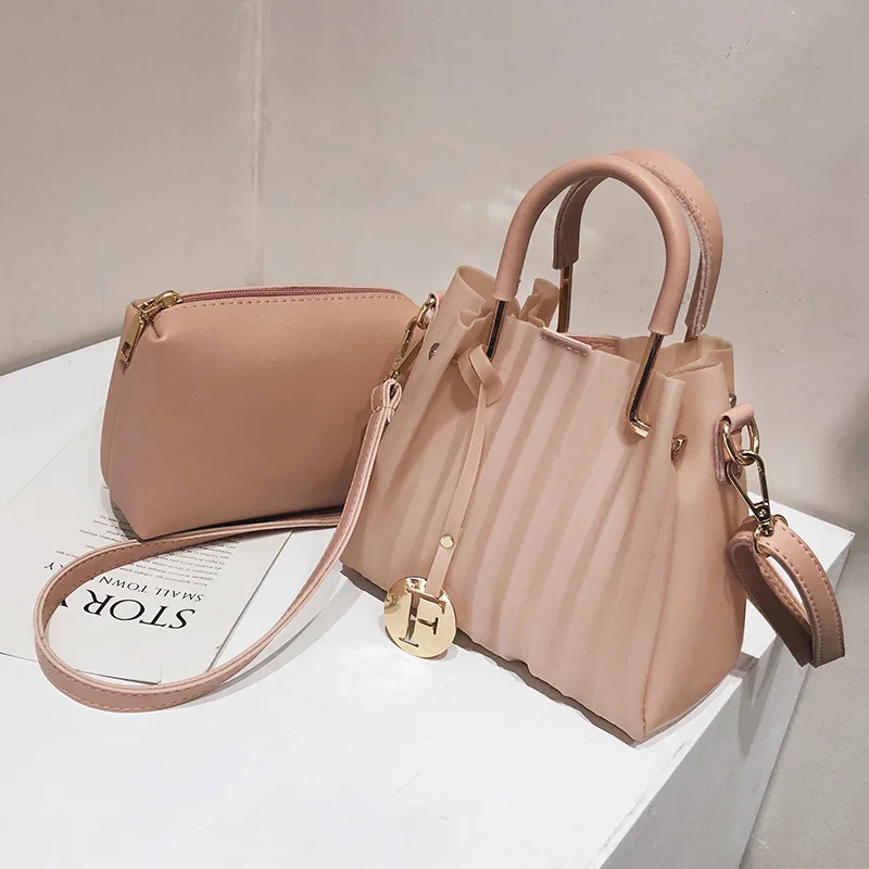 

Women's bag 2021 new PU leather solid color premium bag jelly women's bag wild messenger bag handbag