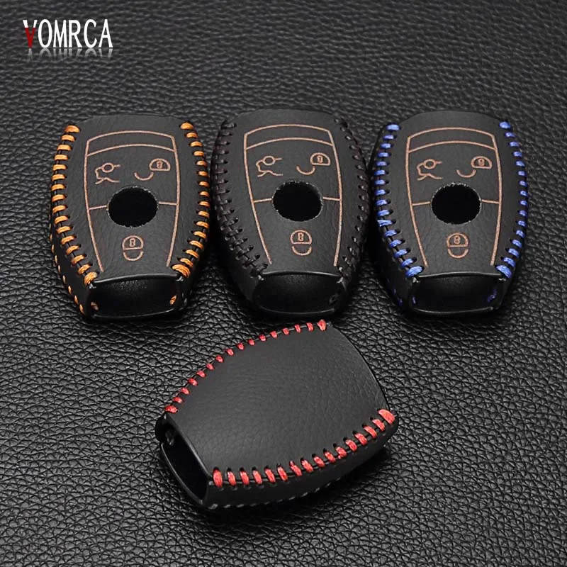 Новый дизайн чехол-бумажник из натуральной кожи для Mercedes Benz W203 W210 W211 AMG W204 C E S CLS CLK