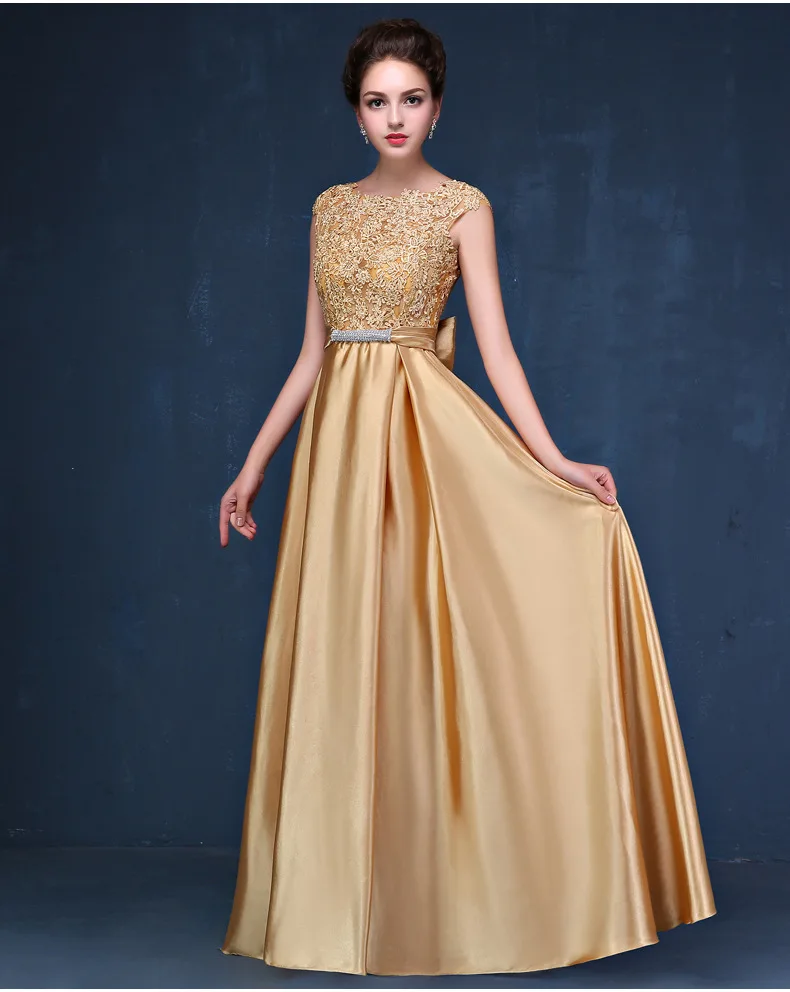 

Women's wedding party dress plus size O neck lace long formal prom evening dress New Year elegant ceremony cocktail party dress