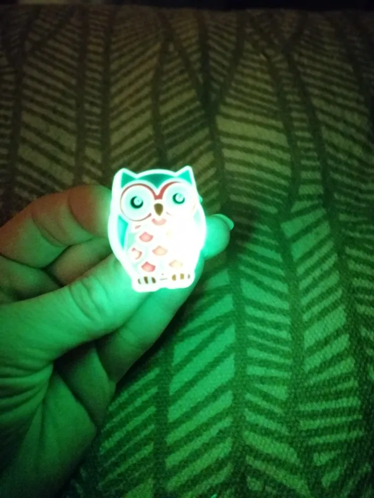 1 шт. милый Единорог светодиодные подвески для обуви из ПВХ Животные Сова Божья