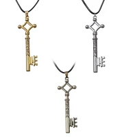 attack on titan necklace eren key shingeki no kyojin pendant fashion vintage retro anime jewelry for men cosplay wholesale