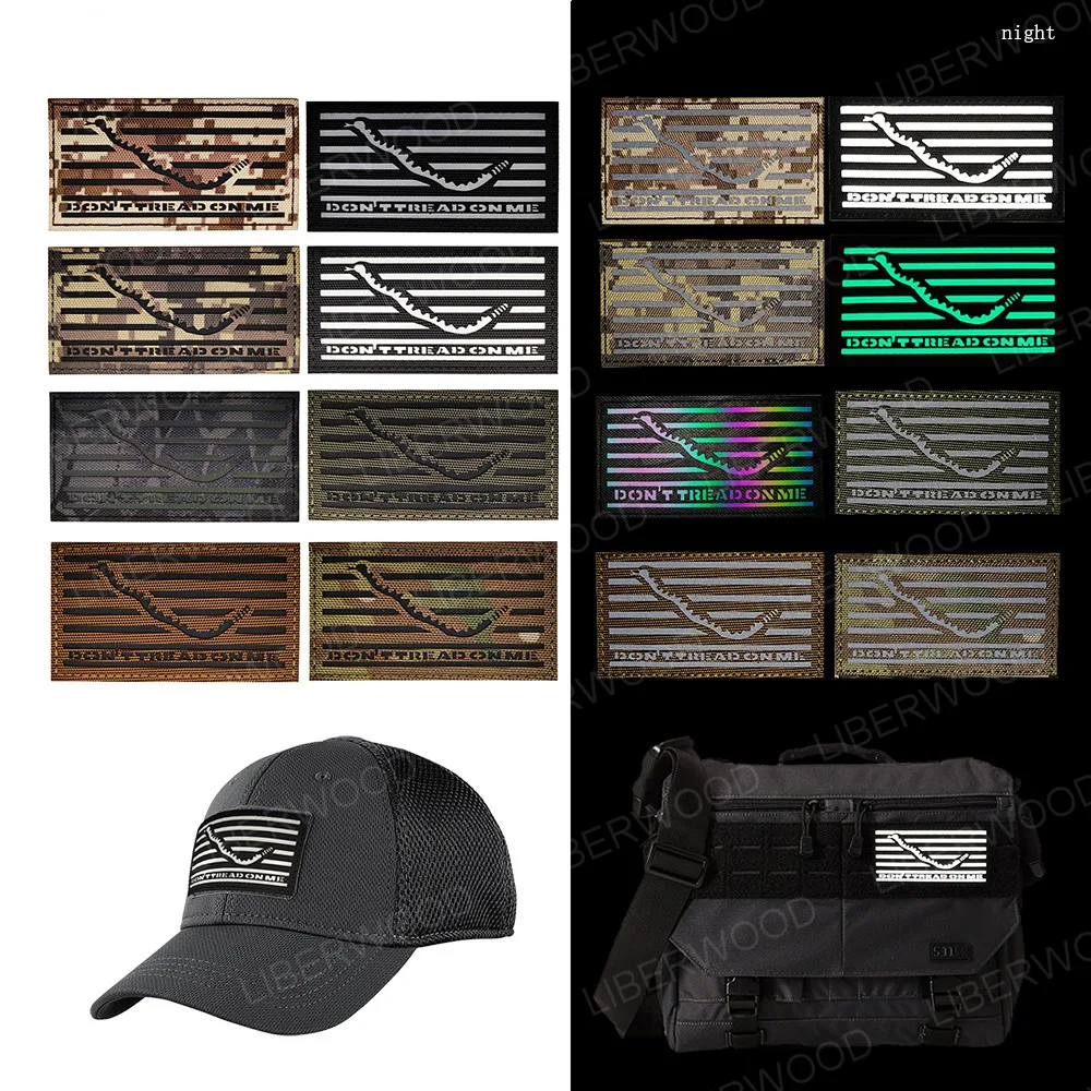 Нашивка с флагом гадсдена карикатура змея Не двигайтесь ко мне не делайте