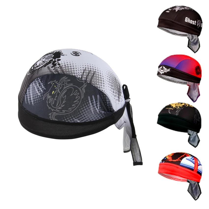 

Summer Cycling Cap UV Protection Team MTB Bland on Top Women Cycling Hat Skull Bicycle Bike Bandana Men Head Scarf Skull Caps