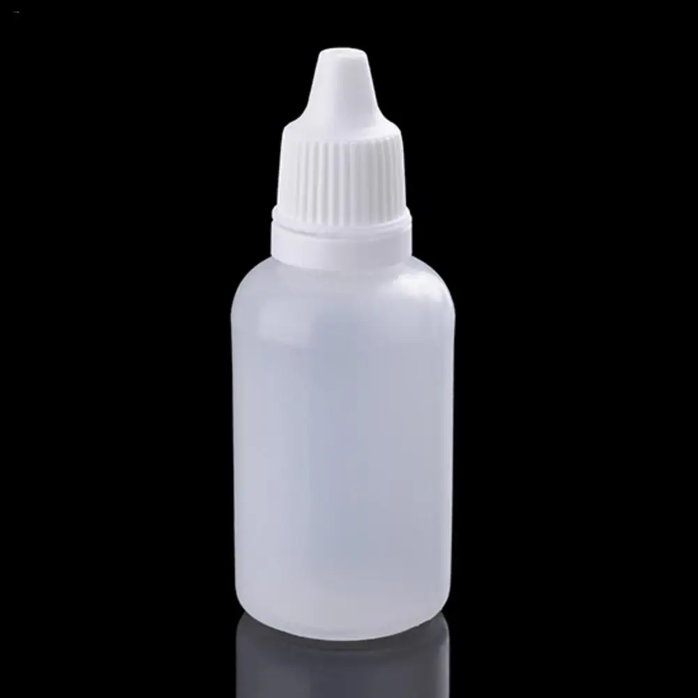 Пластиковая бутылка белая 30 мл жидкая Пипетка для глаз многоразовый контейнер