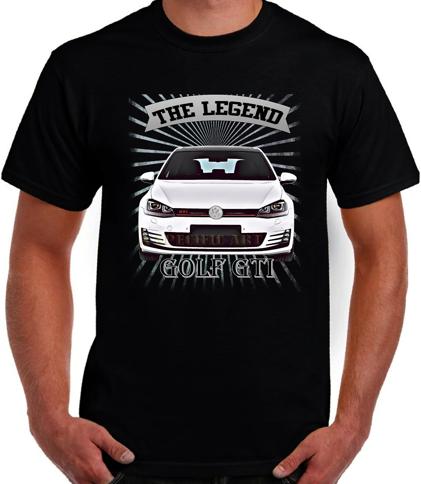 Футболка AUTOTEE FAN Golf Mk7 GTI The Legend FINE ART графический дизайн высокое качество|Мужские
