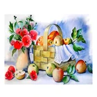 AMY-5D алмазная живопись с фруктами, квадратные алмазыкруглые алмазы, цветы, искусство, сделай сам, ручная роспись, подарок для украшения дома