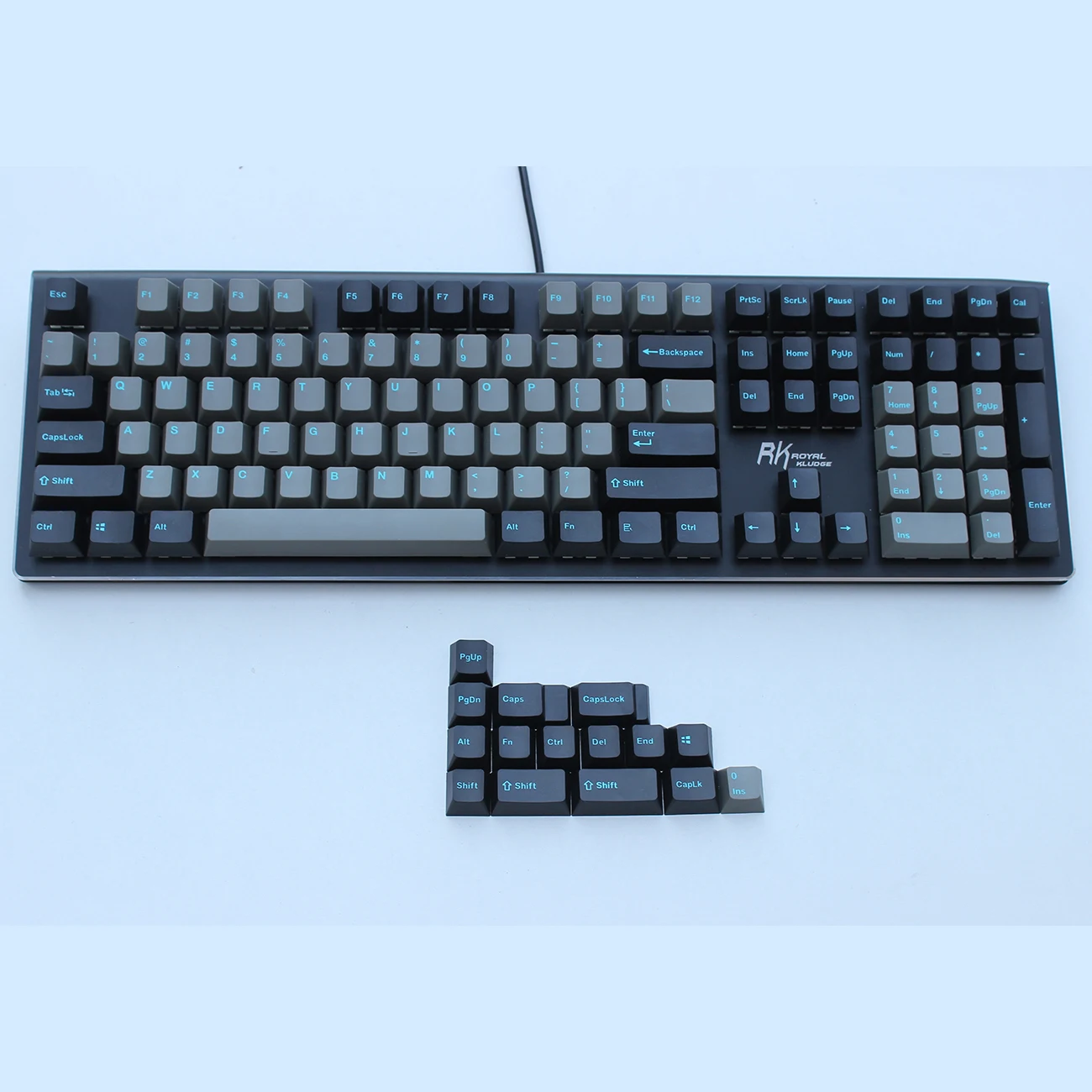 OEM профильные толстые колпачки клавиш PBT Double Shot для переключателей MX подходит 61 63