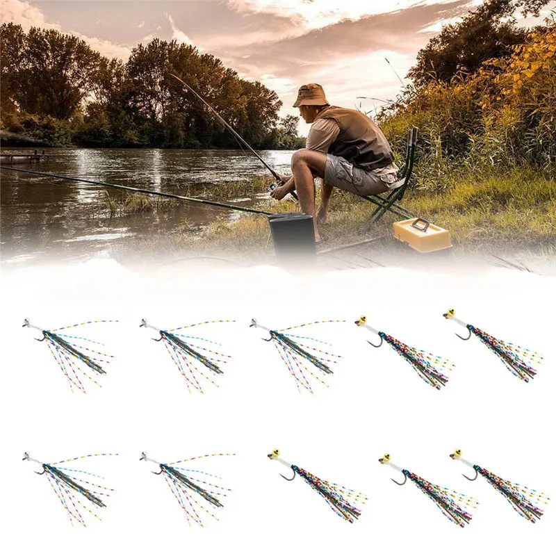 Аксессуары для рыбалки 10 шт. медленно погружающиеся рыболовные мушки из лосося