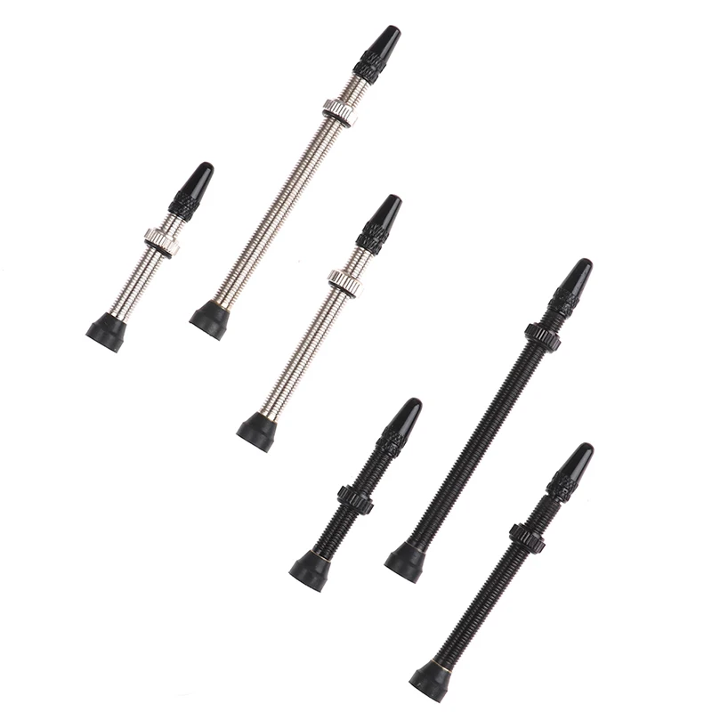 

1Pair 40/60/80Mm Removable Bicycle Tubeless Tire Brass Core Stem Valve