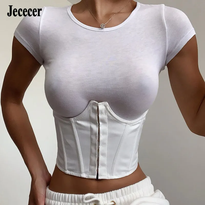 

Women's Corset Waist Belt Sexy Bustiers Tops Corsets Belt Wide Elastic Belt Gothic Clothes black white