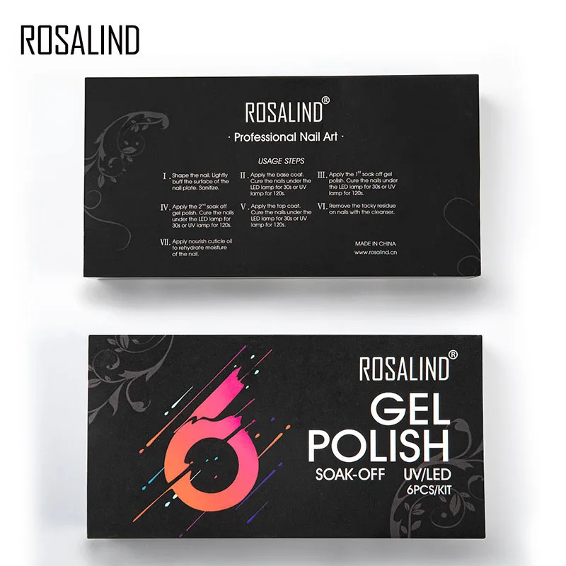 ROSALIND набор гель лаков для ногтей 15 мл Полупостоянный Vernis гелей Замачивание