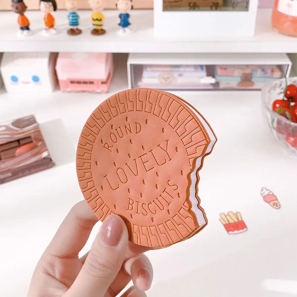 

80 листов креативных миниатюрных блокнотов для записей, Мультяшные липкие Ежедневные Вкладыши в форме печенья и шоколада, офисные декорации...