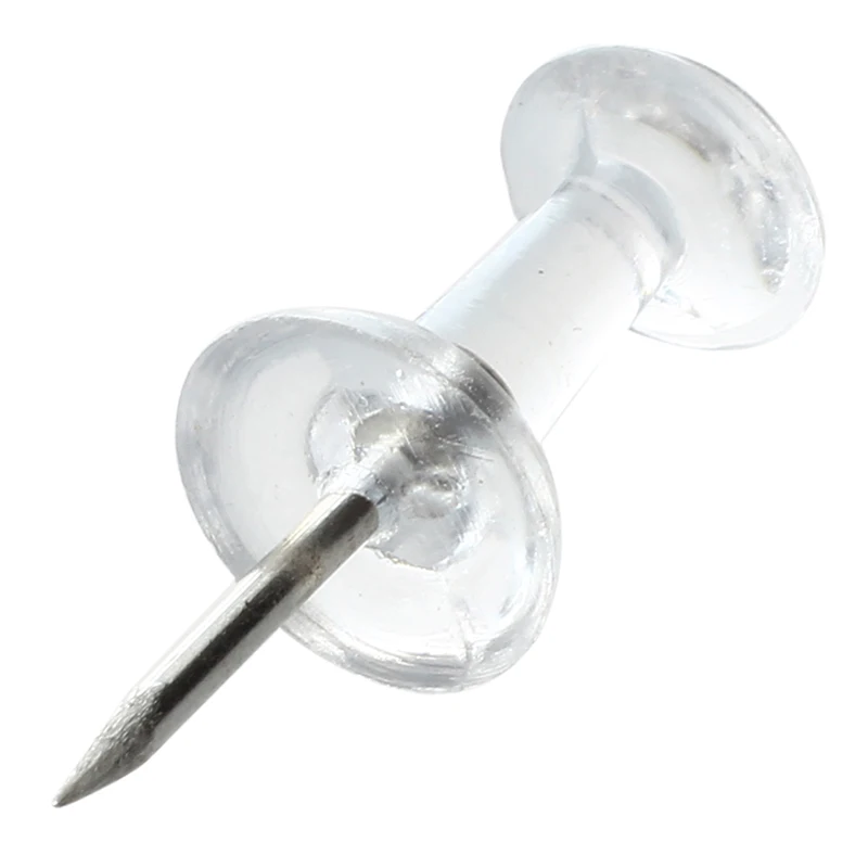 Прозрачные пластиковые нажимные булавки 80 шт. | Обустройство дома