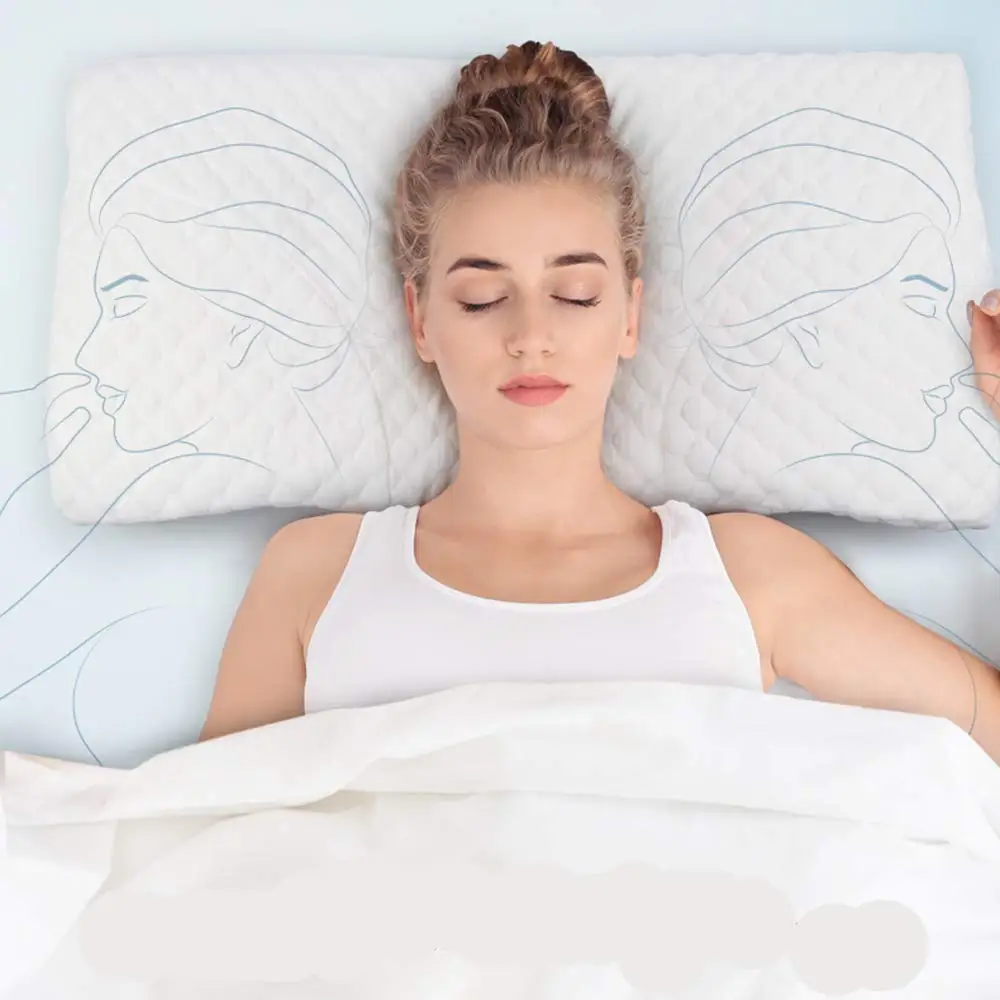 Ортопедическая подушка с эффектом памяти латексная мягкая поддержкой спины