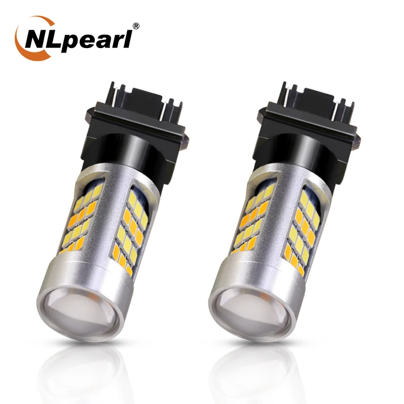 

Nlpearl 1x Signal Lamp T25 Led 3157 P27/7W 2835 SMD T20 7443 Led W21/5w 1157 Bay15d P21/5W for Cars Brake Reverse Light 12-24V