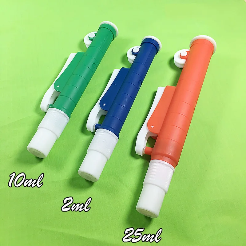 Plastic Pump Pipette Laboratory supplies Dropper Pumping device Free Choose 2ml 10ml 25ml Blue Green Red | Канцтовары для офиса и