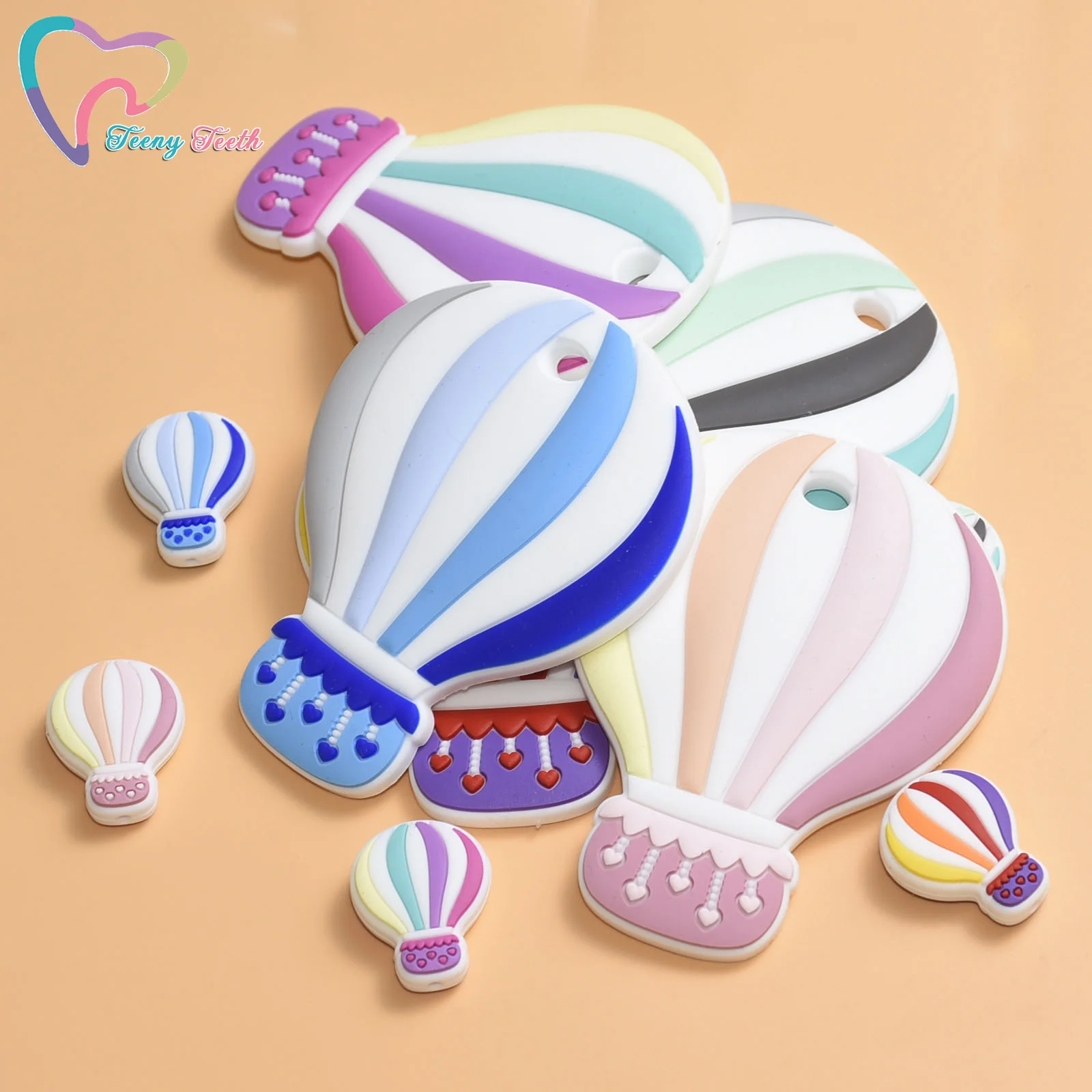 Teeny Teeth 10 шт мини тепловой аэростат силиконовый Прорезыватель для зубов