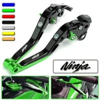 cnc brake handle bar lever extendable folding adjustable brake clutch levers for kawasaki ninja 400 ninja400 2018 2020
