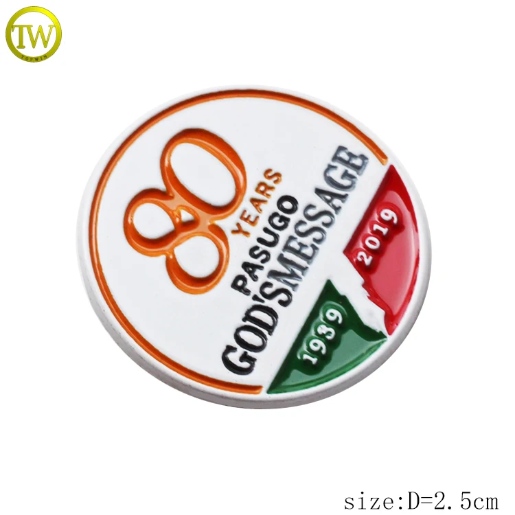 promotion custom metal company logo pin round name button badge | Дом и сад