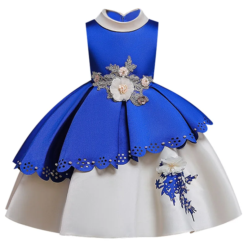 Новинка пышные вечерние платья для девочек на день рождения с большим поясом