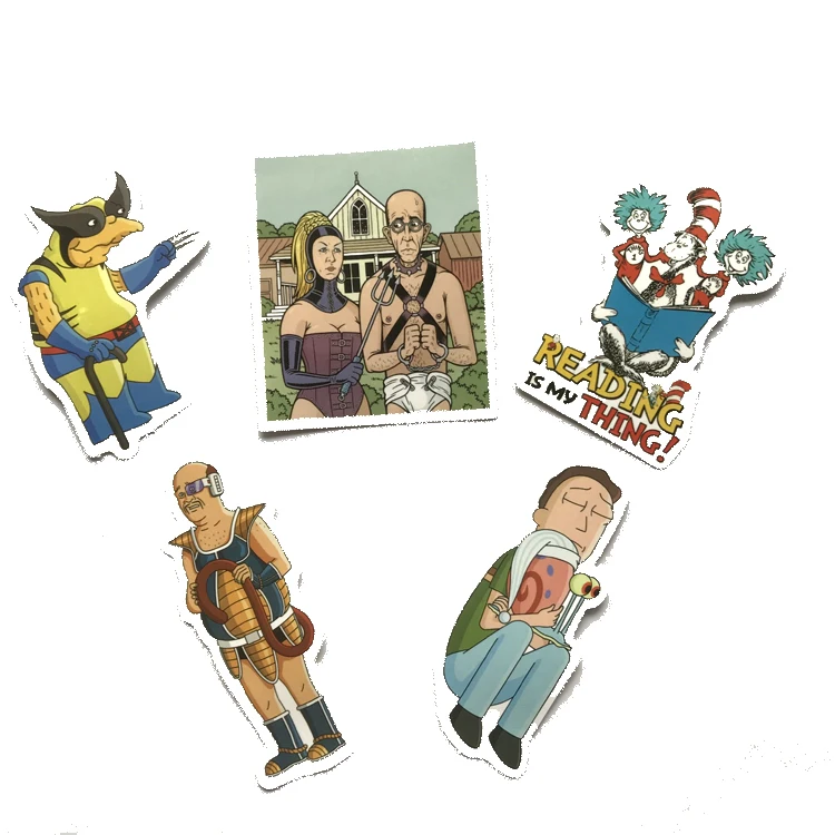 13 шт./партия американские Мультяшные наклейки для аксессуаров мотоцикл