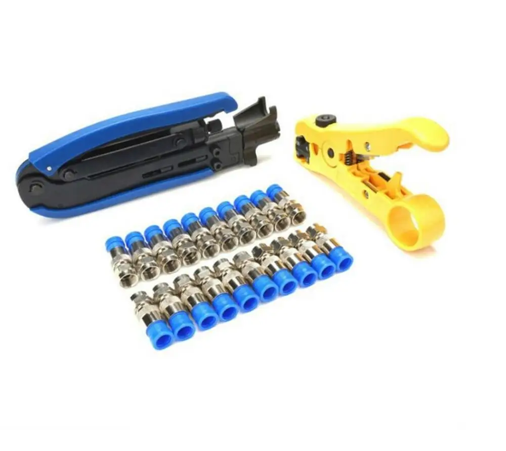 Набор обжимных инструментов набор щипцов для коаксиального кабеля F-типа